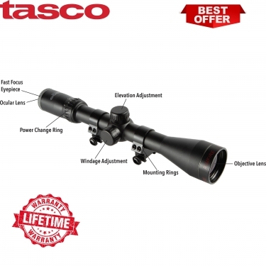 Tasco 3-9x40 Rimfire Riflescope (Truplex Reticle)